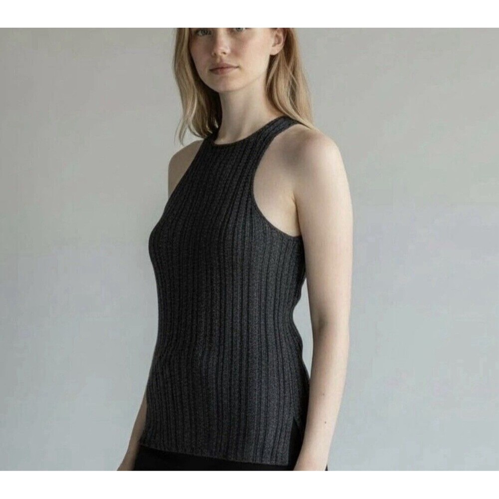 Madewell Women's The Signature Shimmer Knit Cutaway Tank Sz XXS Festival Y2K